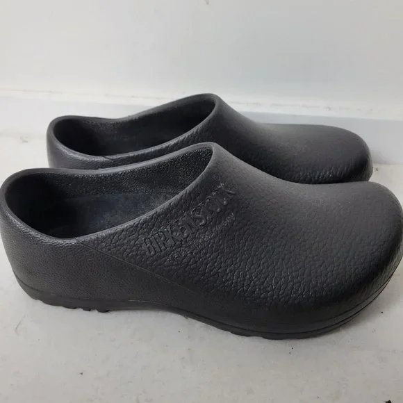 Birkenstock Size 41 Profi-Birki Polyurethane Black Vegan Clogs Black Unisex - Picture 4 of 12